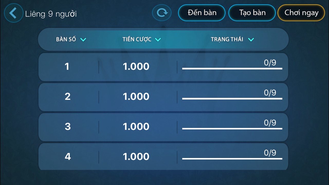 chơi liêng 9 người