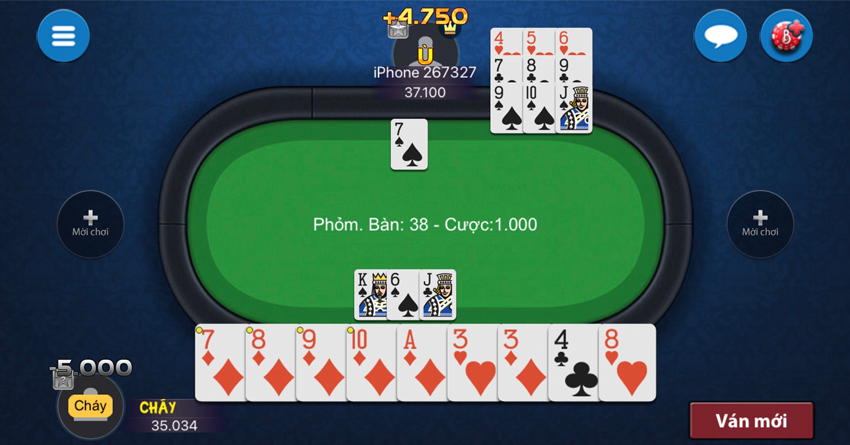 Điểm danh 4 kiểu Ù trong game bài Phỏm